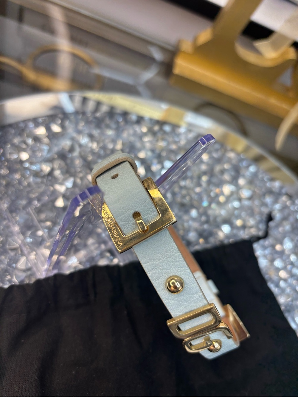 Dolce & Gabbana Celeste Leather dog collar nwot - Picture 11 of 12